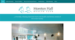 Desktop Screenshot of moretonhallhealthclub.co.uk