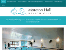 Tablet Screenshot of moretonhallhealthclub.co.uk